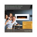 Heidenfeld HF-WK300 elektromos kandalló 128x55 cm (fehér)